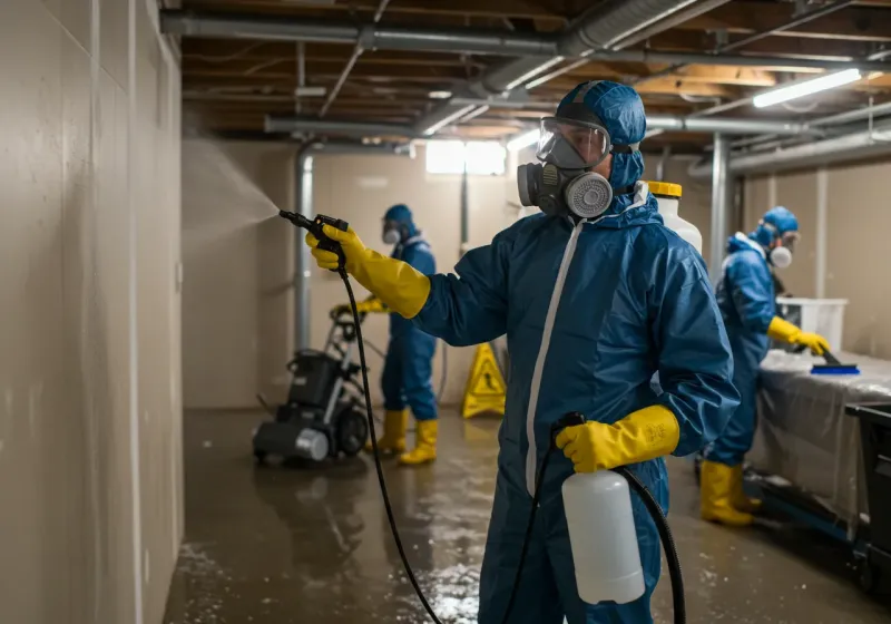 Basement Sanitization and Antimicrobial Treatment process in Nashville, IN